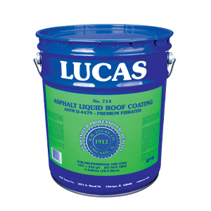 #714 ASPHALT LIQUID ROOF COATING — PREMIUM FIBRATED