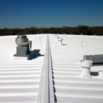 Lucas #5100 and #5000 Thermoplastic Roof Coating on metal