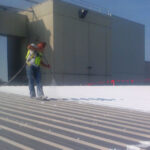 Metal coated with Lucas #6000 Universal Coating